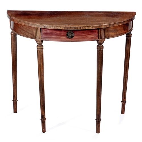 204 - A REGENCY-STYLE DEMI-LUNE TABLE