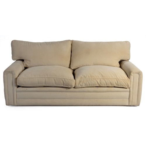 245 - AN UPHOLSTERED SETTEE