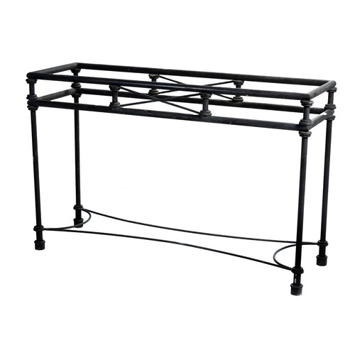 315 - A METAL PATIO SERVING TABLE