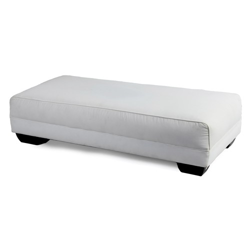 241 - AN UPHOLSTERED OTTOMAN