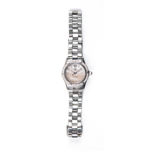 1232 - A LADIES TAG HEUER AQUARACER WRISTWATCH