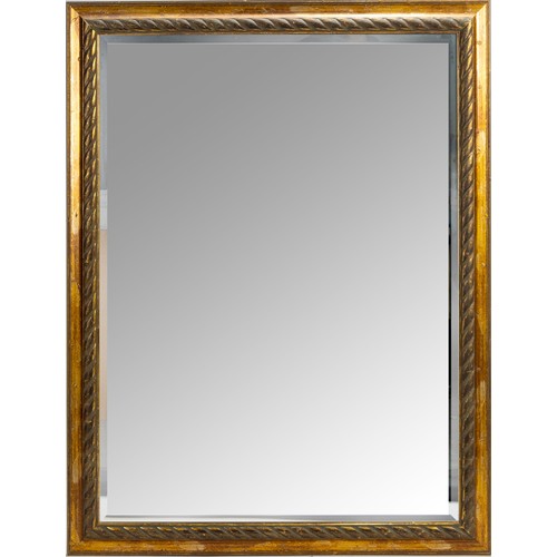 308 - A GILT MIRROR