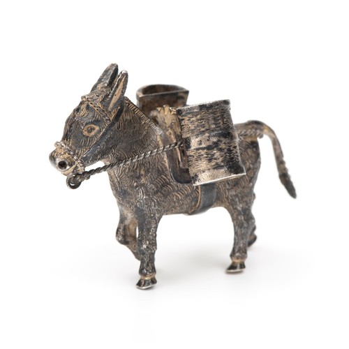 1028 - A SILVER DONKEY, 20TH CENTURY