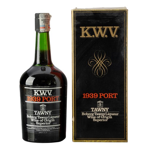 1298 - 1939 KWV Tawny Port x 1 bottle 750ml