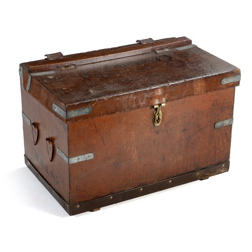 359 - A LEATHER CHEST