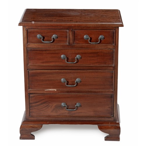 202 - A GEORGE III-STYLE CHEST-OF-DRAWERS