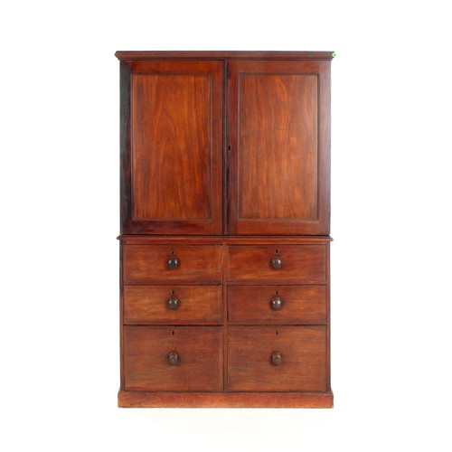 272 - A MAHOGANY CABINET ON CHEST