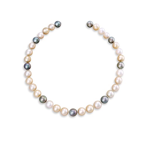 680 - A STRAND OF TAHITIAN PEARLS, JENNA CLIFFORD DESIGNS