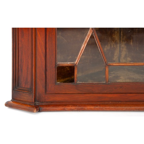 133 - A GEORGE-III MAHOGANY HANGING CORNER CABINET