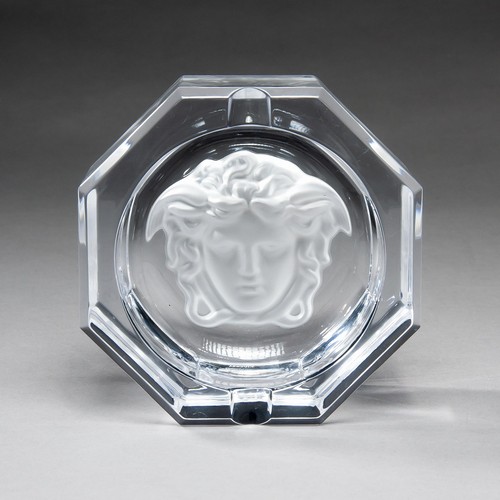 503 - A ROSENTHAL MEDUSA X GLASS ASHTRAY