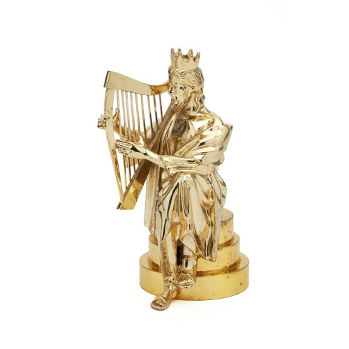 108 - A BRASS FIGURE OF KING DAVID