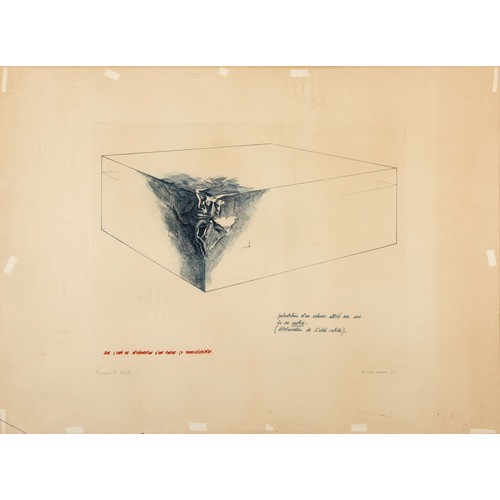 233 - Gerard Titus-Carmel (French 1942 - ) ON THE IDEA OF THE DETERIORATION OF A FORM: PARALLELEPIPED