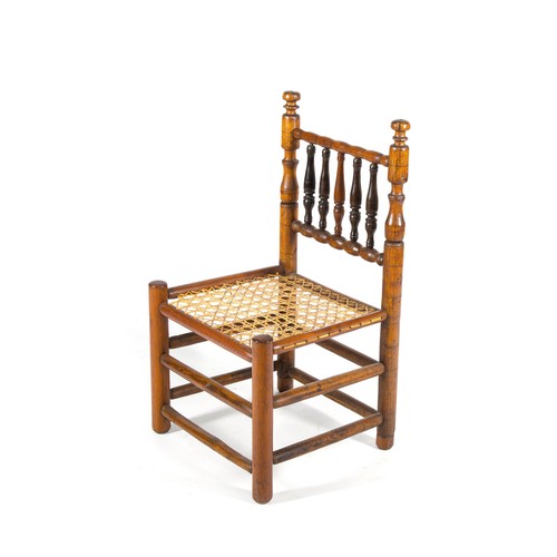 195 - A CAPE FRUITWOOD TOLLETJIE CHAIR