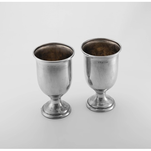 447 - A PAIR OF GEORGE V SILVER GOBLETS, DEAKIN AND FRANCIS LTD, BIRMINGHAM, 1925