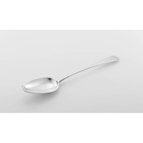 487 - A CAPE SILVER OLD ENGLISH PATTERN SERVING SPOON, JOHANNES COMBRINK