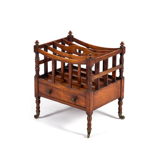 176 - A VICTORIAN MAHOGANY CANTERBURY