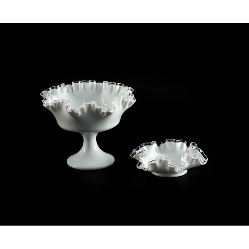 513 - TWO FENTON SILVER CREST BOWLS