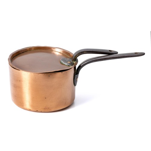 939 - TWO COPPER SAUCEPANS