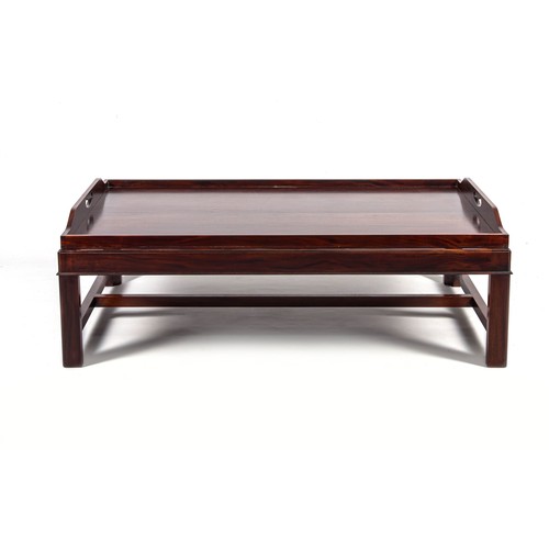 56 - A MAHOGANY COFFEE TABLE, MODERN