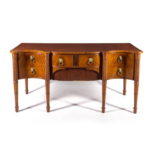 157 - A WILLIAM IV MAHOGHANY SIDEBOARD