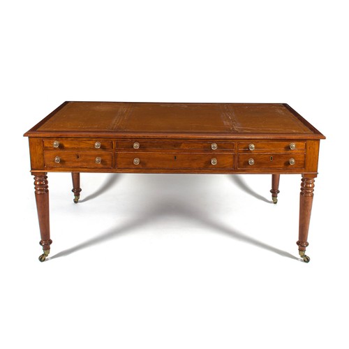 159 - A VICTORIAN MAHOGANY PARTNER'S WRITING TABLE