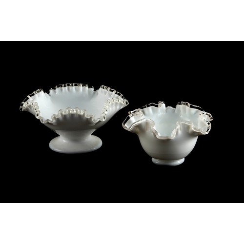 511 - TWO FENTON SILVER CREST BOWLS