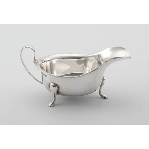 455 - AN EDWARD VIII SILVER SAUCE BOAT, VINER'S LTD, SHEFFIELD, 1936