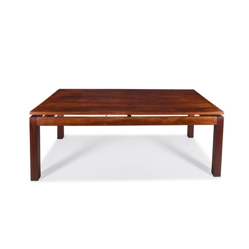 77 - A MAHOGANY DINING TABLE, MODERN