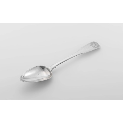 484 - A CAPE SILVER FIDDLE PATTERN TABLESPOON, MARTHINUS LOURENS SMITH