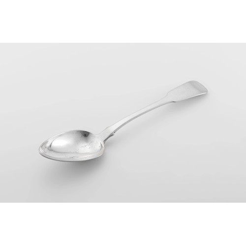 481 - A CAPE SILVER FIDDLE PATTERN TABLESPOON, THOMAS TOWNSEND