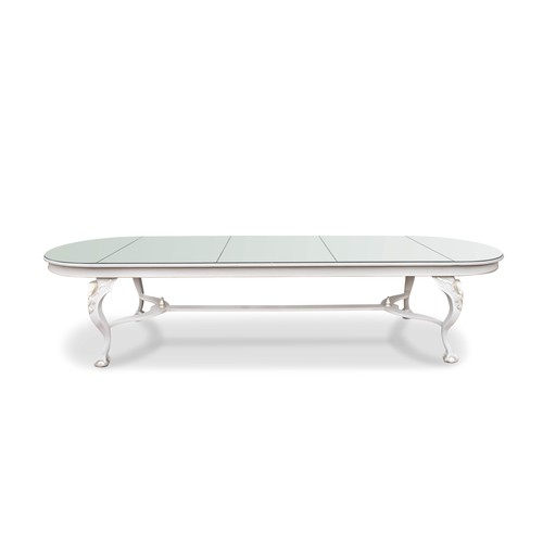 47 - A PAINTED DINING TABLE, MODERN