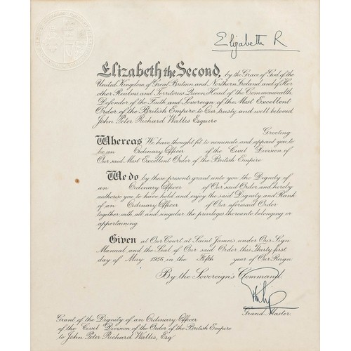 861 - AN ORDER OF THE BRITISH EMPIRE CERTIFICATE