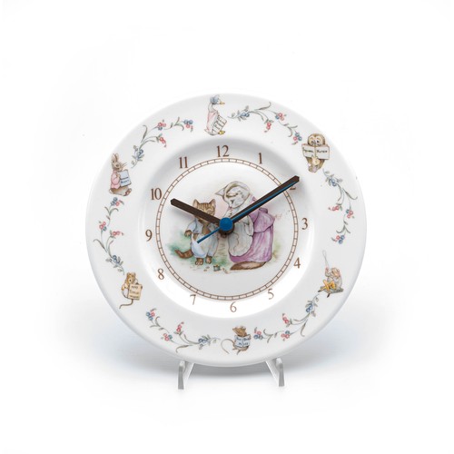 286 - A ROYAL ALBERT BEATRIX POTTER PETER RABBIT WALL CLOCK