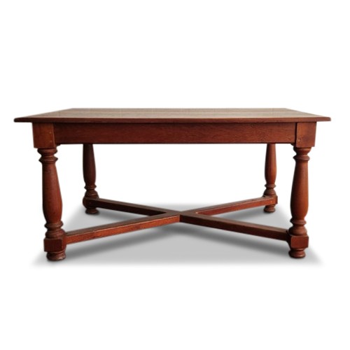 179 - A TEAK KITCHEN TABLE