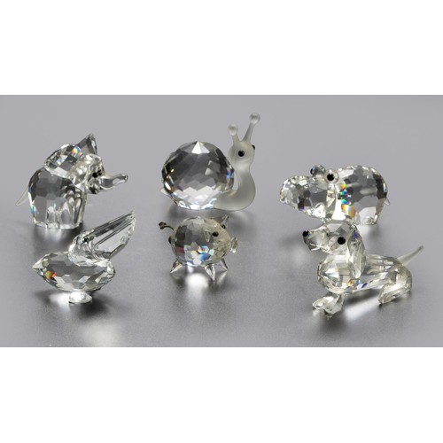 430 - A GROUP OF SIX SWAROVSKI ANIMALS