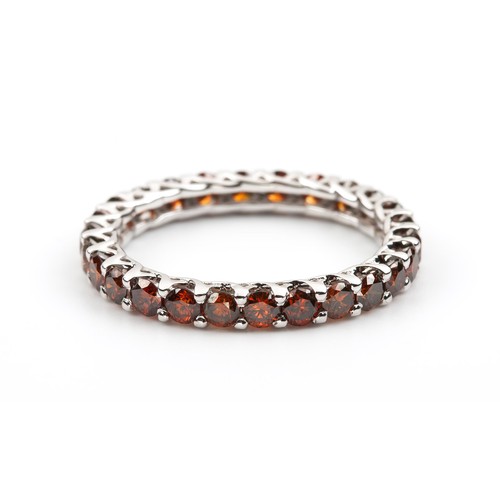 11102 - A NATURAL DIAMOND ETERNITY RING, 1.20 CARATS