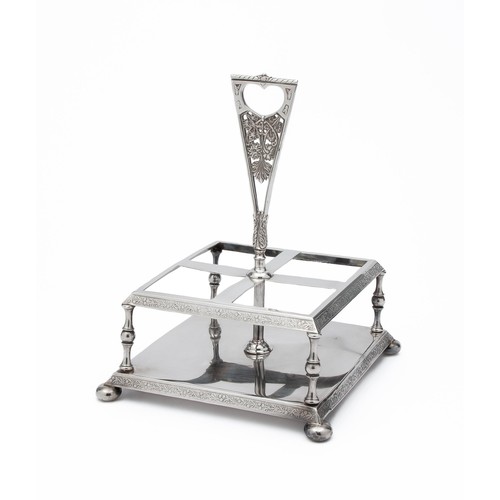 789 - AN ELECTROPLATE CRUET STAND