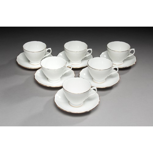 279 - SIX ROYAL MALVERN TEA CUPS AND SAUCERS