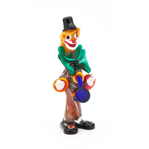 223 - A MURANO GLASS CLOWN