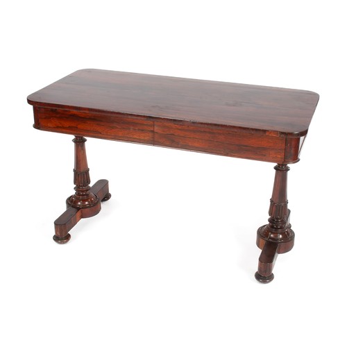 417 - A ROSEWOOD SIDE TABLE, MID 19TH CENTURY