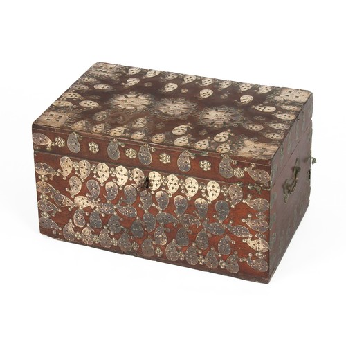 449 - A BRASS-BOUND ZANZIBAR-STYLE CHEST, 20TH CENTURY