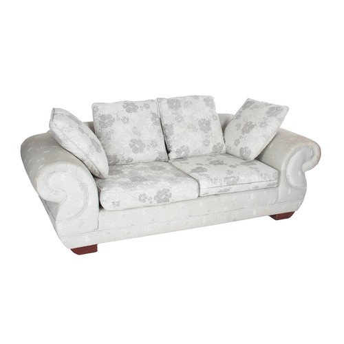 460 - AN UPHOLSTERED TWO-SEATER SETTEE