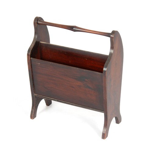 496 - A FRUITWOOD MAGAZINE STAND