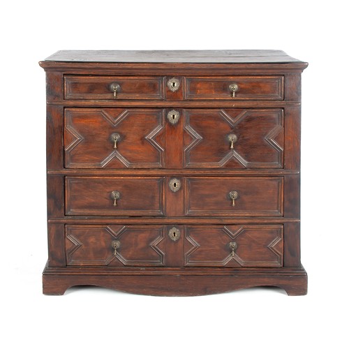 497 - AN 18TH CENTURY-STYLE OAK CHEST-OF-DRAWERS