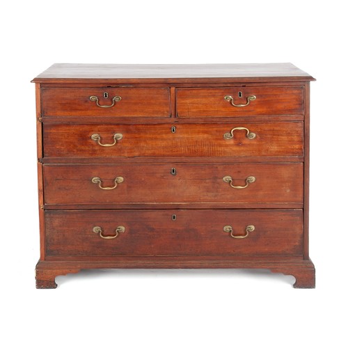 510 - A GEORGE-III STYLE MAHOGANY CHEST-OF DRAWERS