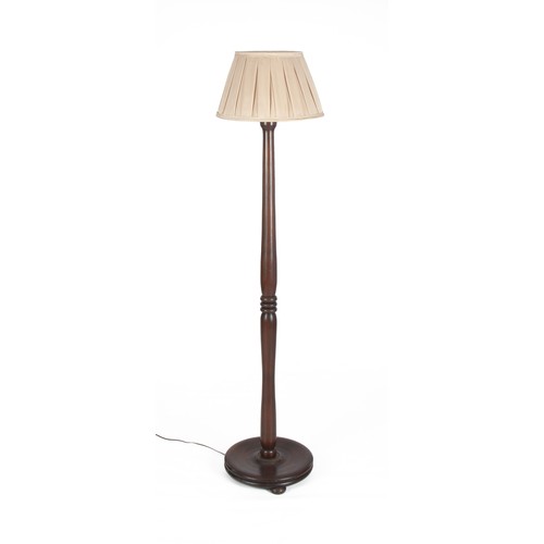 515 - A FRUITWOOD STANDING LAMP