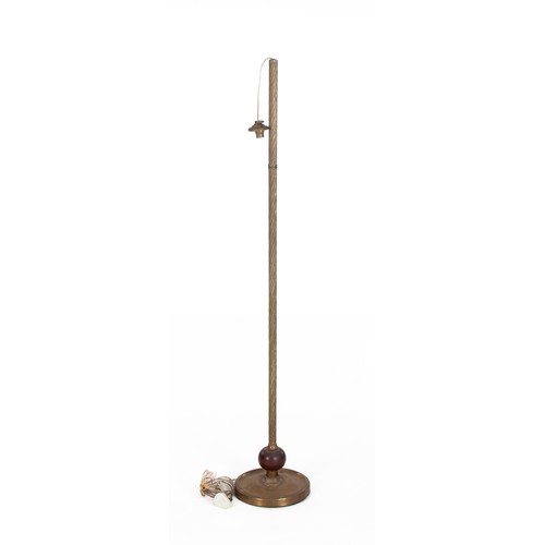 518 - A BRASS STANDING LAMP