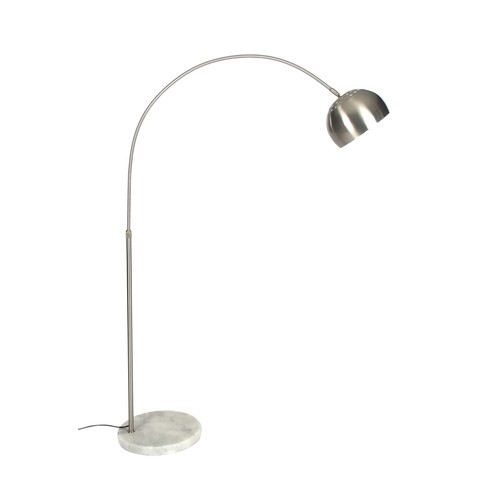 559 - A STAINLESS-STEEL STANDARD READING LAMP