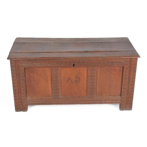 570 - AN OAK CHEST