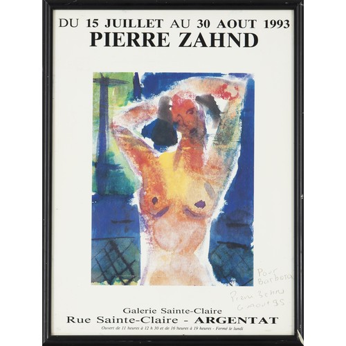 609 - Pierre Zahnd (20th Century) EXHIBITION POSTER